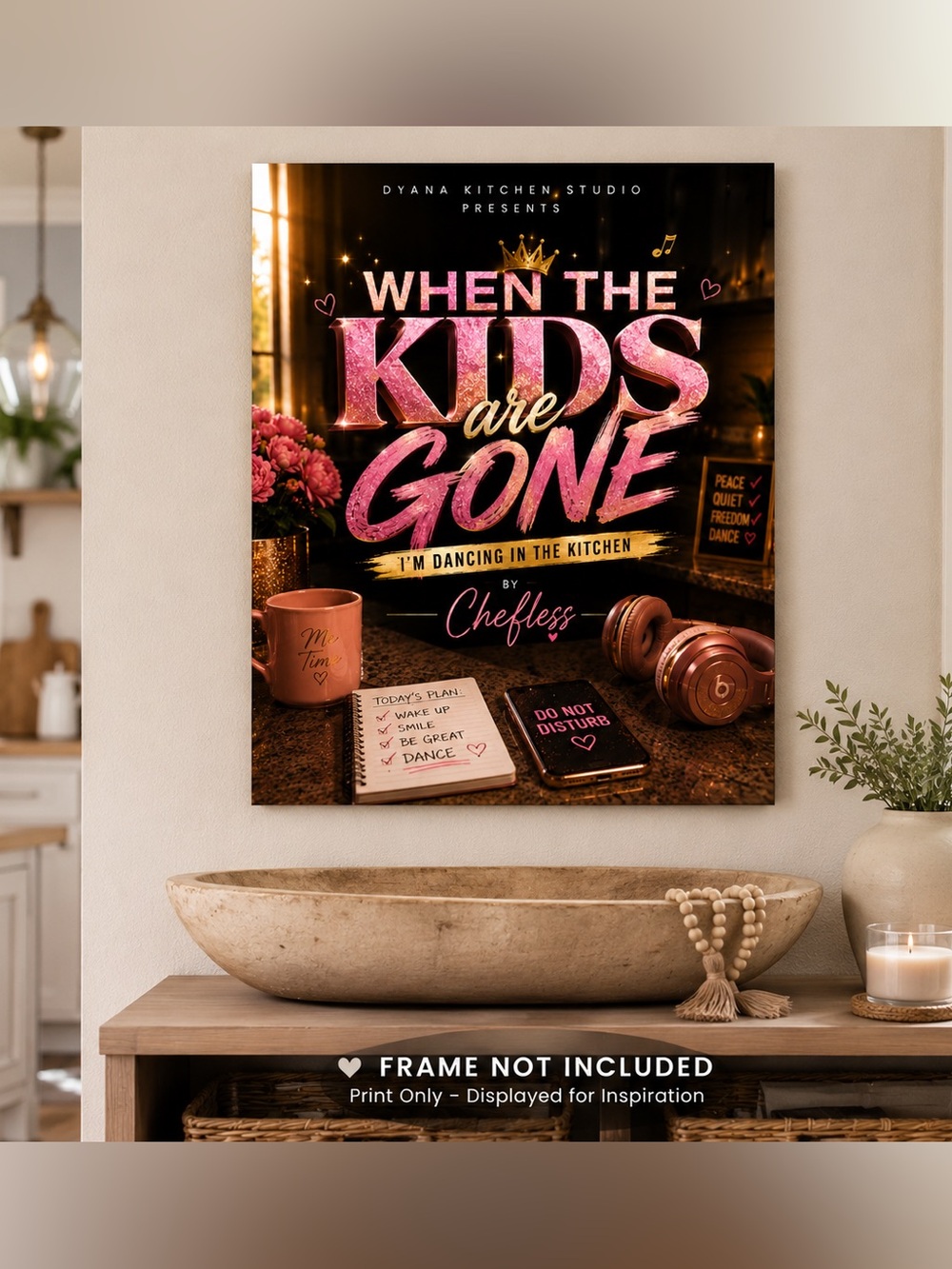 When the Kids Are Gone Luxury Kitchen Wall Art | Home Decor